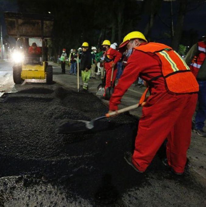 Realizarán programa de bacheo nocturno en CDMX; conoce dónde| Foto: Secretaría de Obras y Servicio