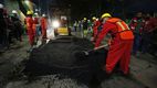 Realizarán programa de bacheo nocturno en CDMX; conoce dónde| Foto: Secretaría de Obras y Servicio