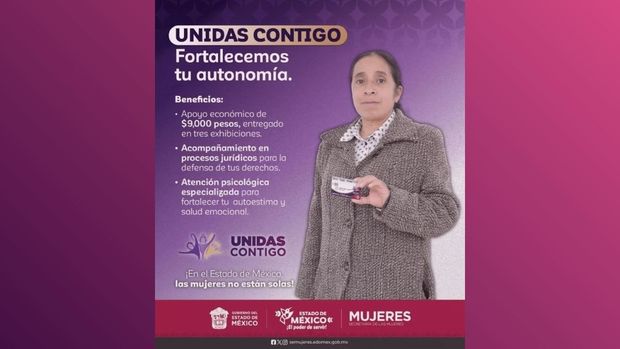 Estos son los beneficios del programa "Unidas Contigo" (FOTO: Secretaría de las Mujeres)