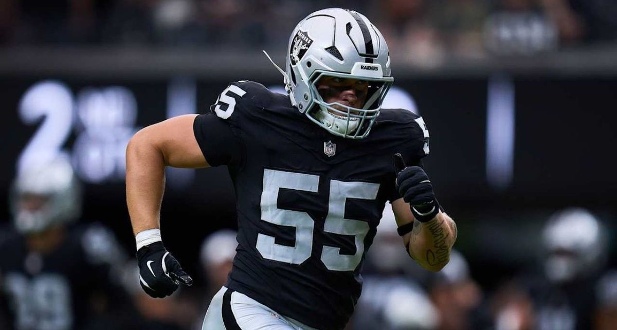 Cody Lindenberg, linebacker de los Raiders (Raiders)