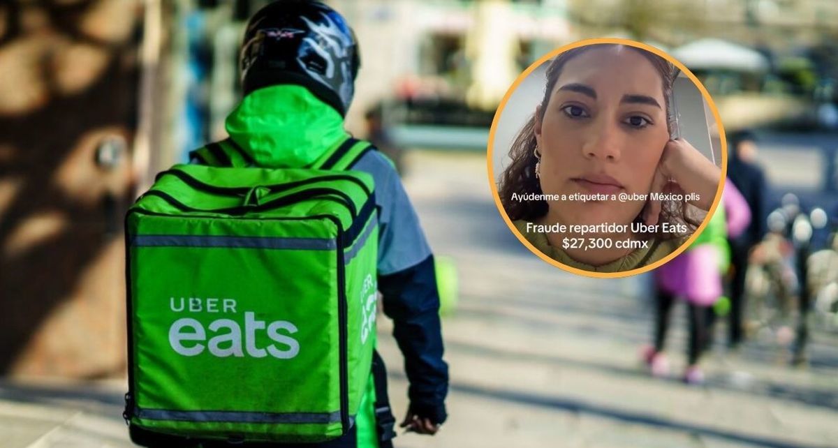 Mujer exhibe fraude de repartido de Uber Eats tras robarle $27 mil 300 pesos. Foto: Especial