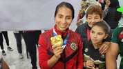 Diana Flores posa con su medalla de oro de los World Games 2025 (Carlos Cruz)
