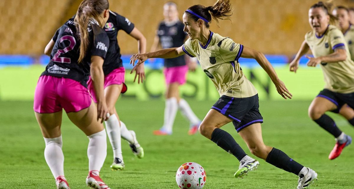 Aitana Bonmatí en duelo ante la Liga MX Femenil (Mexsport)