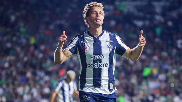 Sergio Canales festeja el tercero de Rayados (Mexsport)