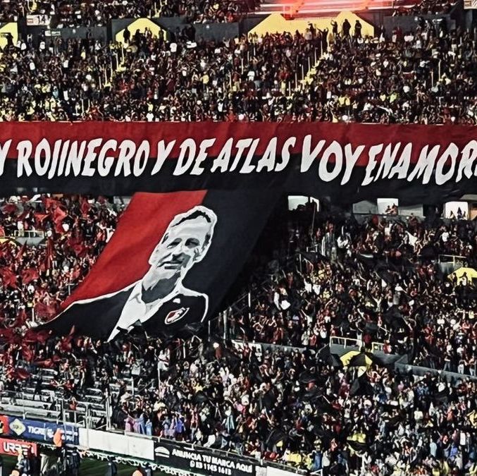 Así lució el tifo de Diego Cocca (@AtlasFC)