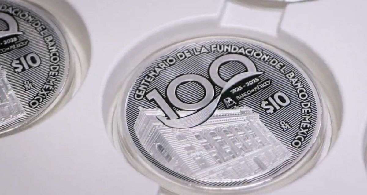 Banxico lanza moneda de pata conmemorativa por sus 100 años