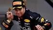 Checo Pérez celebra un triunfo en la Fórmula 1 (Reuters)