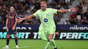 Ferran Torres celebra el tanto del empate parcial (AFP)