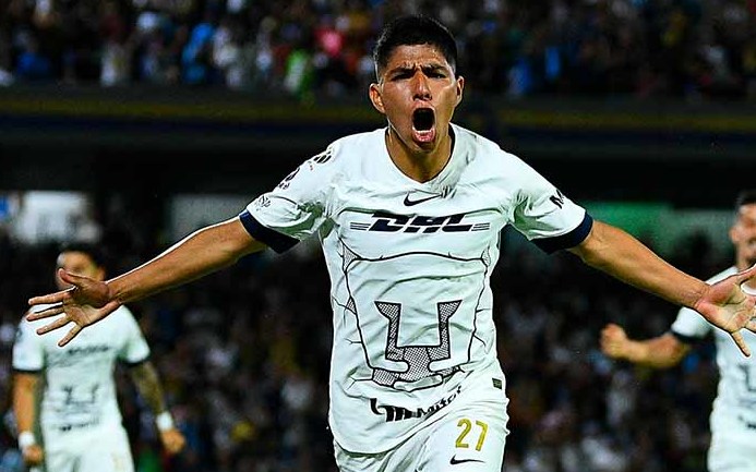 Piero Quispe se estrenó como goleador de Pumas (Mexsport)