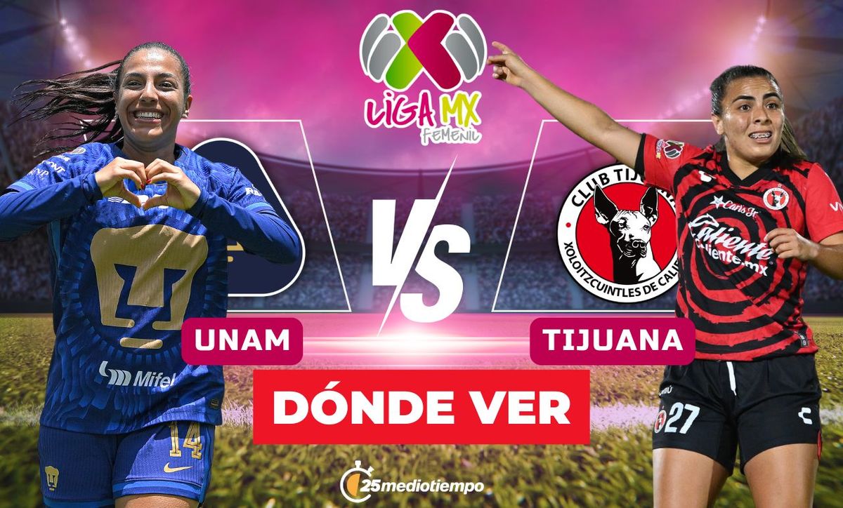 A qué hora y dónde ver Pumas vs Tijuana EN VIVO: Liga MX Femenil 2025