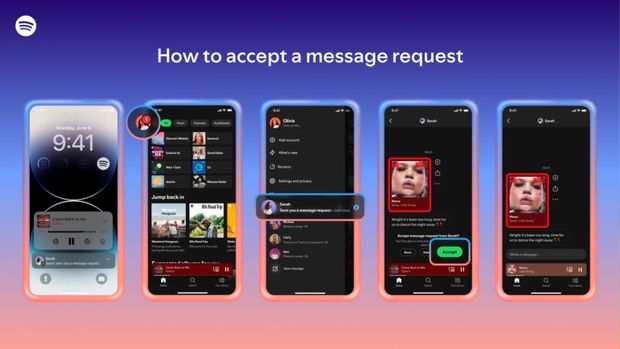 Así funcionará la mensajería instantánea de Spotify (FOTO: Spotify)