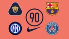 Nike prepara equipaciones Total 90 para varios equipos