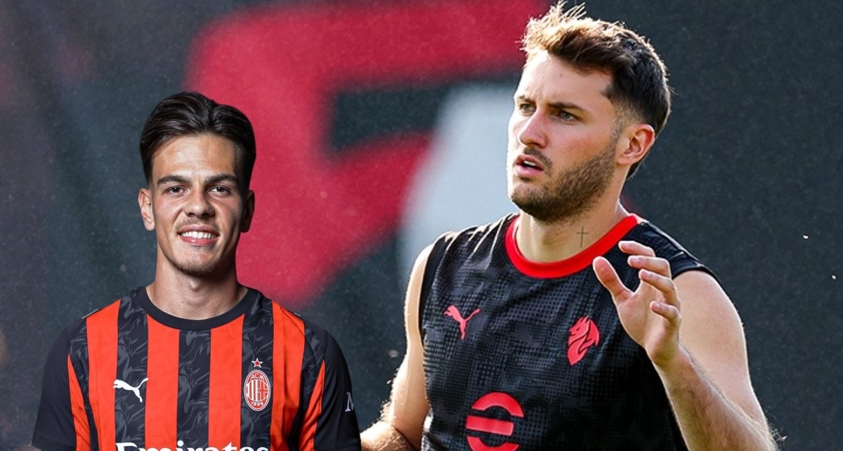 Ardon Jashari chocó con Santi Gimenez en practica del Milan (AC Milan)