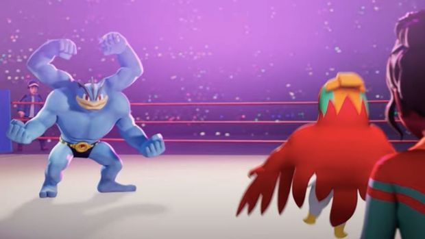 Algunas imágenes del videojuego donde la temática es la Lucha Libre. (Foto: captura de pantalla Pokémon Latam)