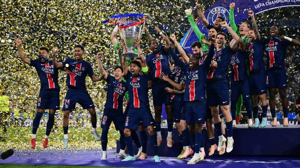 Marquinhos levanta la primera Champions del PSG en su historia (AFP)