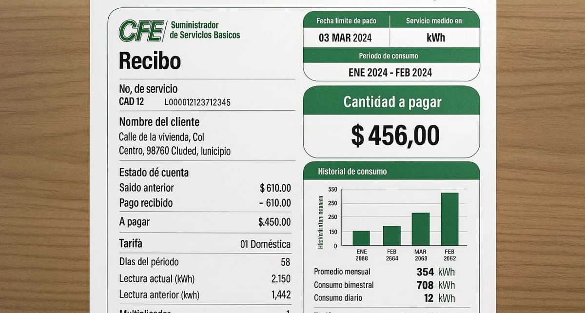 Trámite para cambiar el titular del recibo de luz CFE: guía completa. Foto: MediotiempoIA