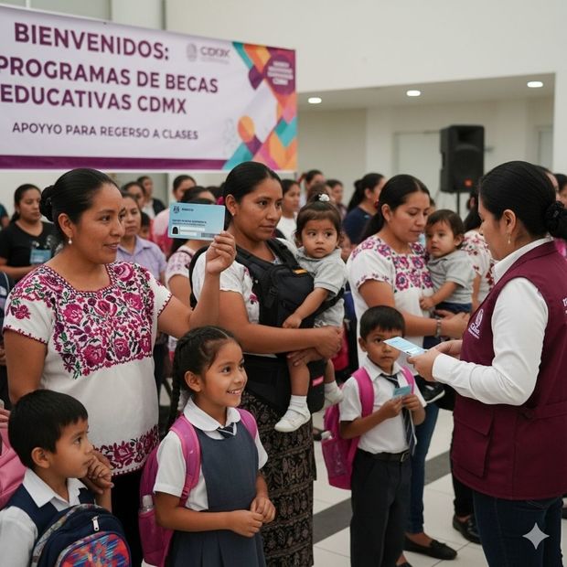 Las familias mexicanas pueden acceder a becas para el regreso a clases gracias al gobierno. Foto: MediotiempoIA