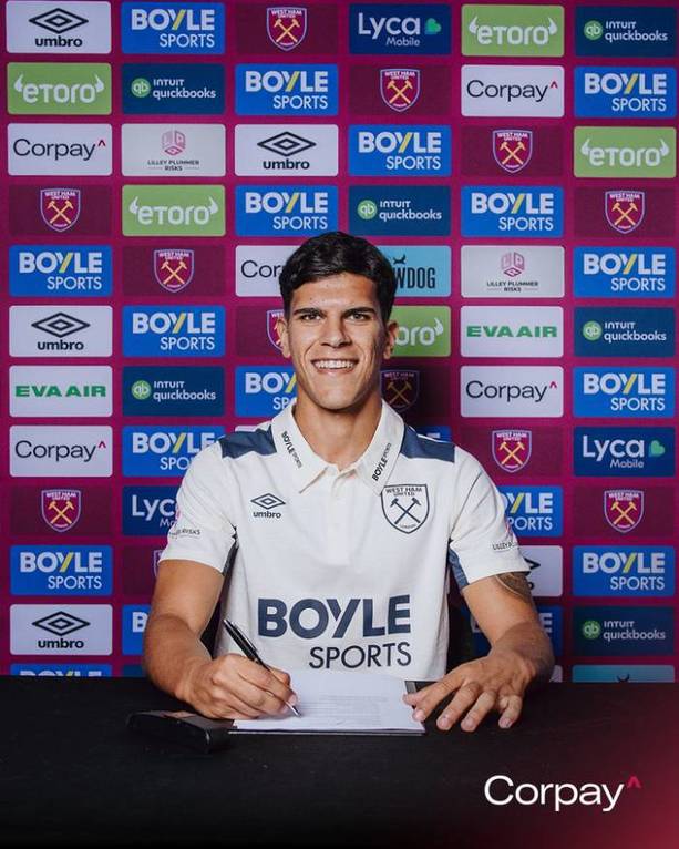 Mateus Fernandes firma contrato con los Hammers (@WestHam)