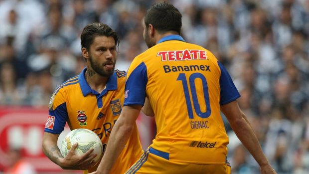 Rafael Sobis y André-Pierre Gignac con Tigres en 2016 (Imago7)