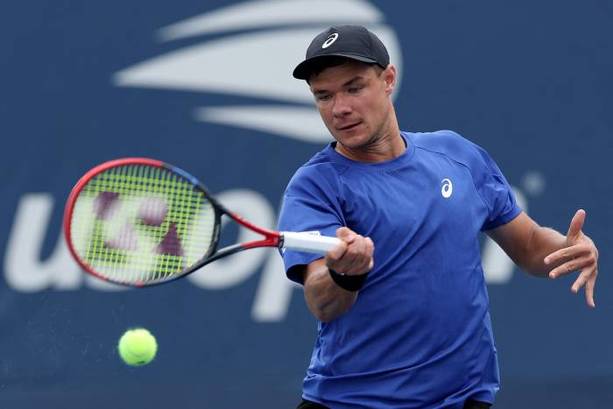 Kamil Majchrzak, durante un juego del US Open (AFP)