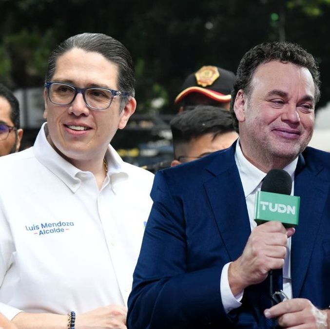 Luis Mendoza, alcalde de Benito Juárez, y David Faitelson (@LuisMendozaBJ / Imago7)