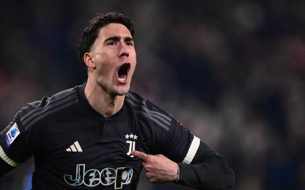 Dusan Vlahovic anotó el gol de la Juventus ante Empoli (Foto: AFP)