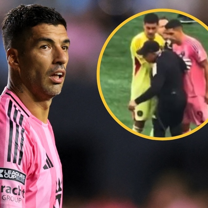 Luis Suárez dio de qué hablar en la Final de la Leagues Cup 2025 (Reuters | Captura)