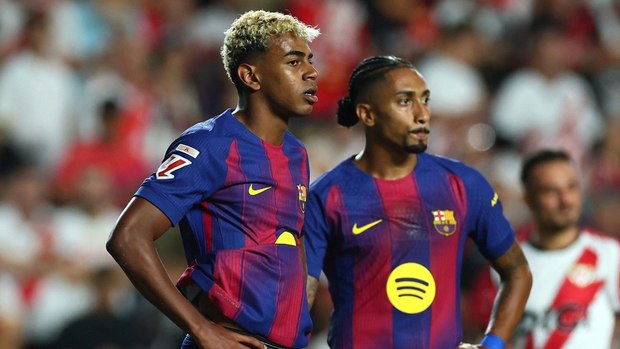 Barcelona y Rayo Vallecano se enfrentaron en la J3 de LaLiga (Reuters)