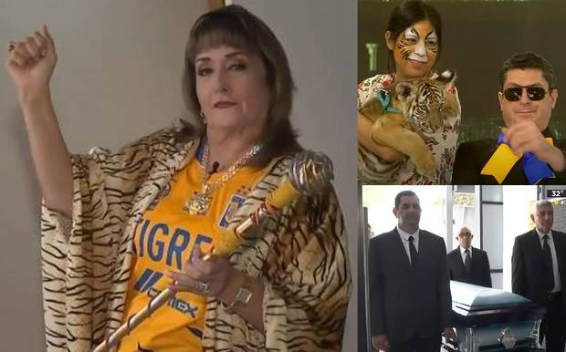 Lic. María Julia celebró a lo grande el triunfo de Tigres en el Clásico Regio (Twitter @telediariomty)