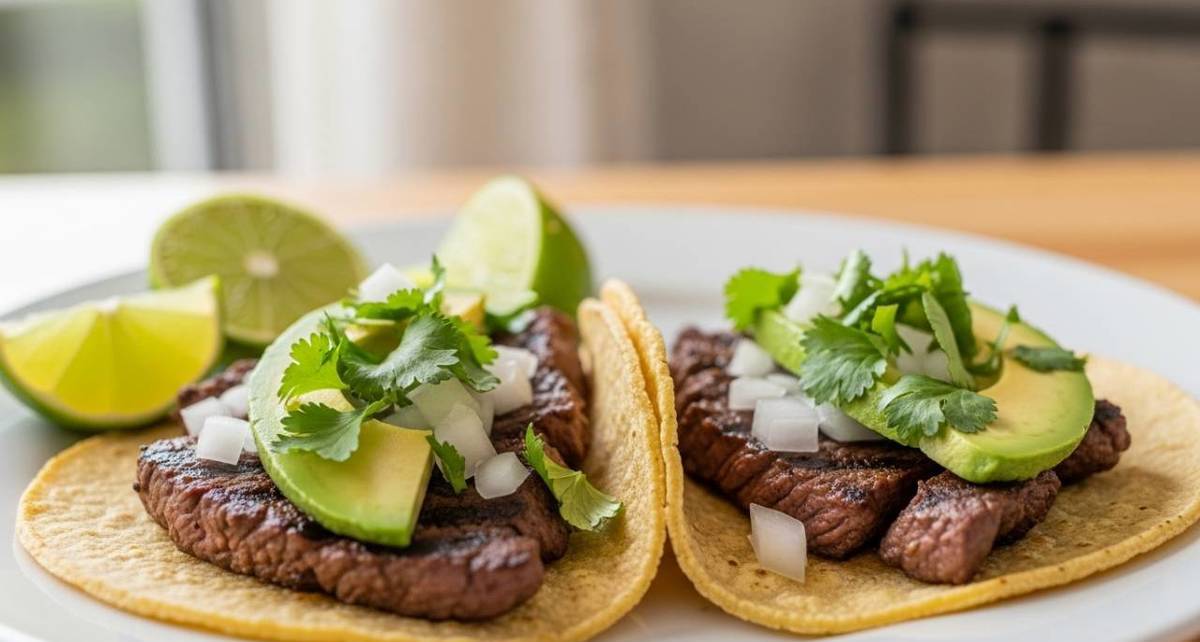 Tacos de carne, comida recomendada sin caer en exceso (IA)