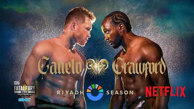Cartel promocional de Canelo vs. Crawford (Riyadh Season)