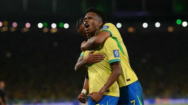 Estevao abrió el marcador para Brasil (AFP)