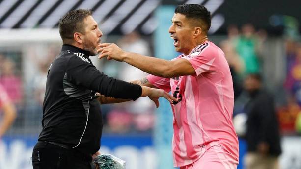 Luis Suárez habló sobre sus agresiones en la Final de Leagues Cup (AFP)