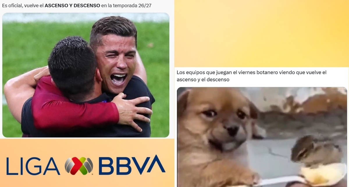 Los memes celebraron el regreso del ascenso y descenso en la Liga MX (Especial)