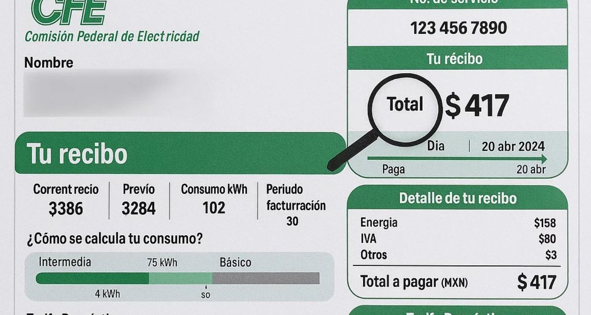 Trámite para cambiar el titular del recibo de luz CFE: guía completa. Foto: MediotiempoIA