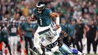 Jalen Hurts fue el jugador del partido (Reuters)