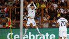 Cristiano Ronaldo en celebración de gol ante Armenia (Reuters)