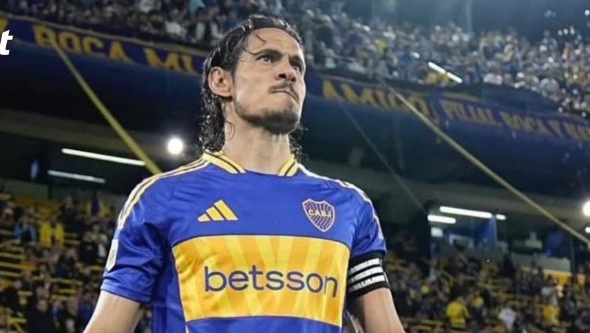 Edinson Cavani con Boca Juniors (Foto: @cavaniofficial21)