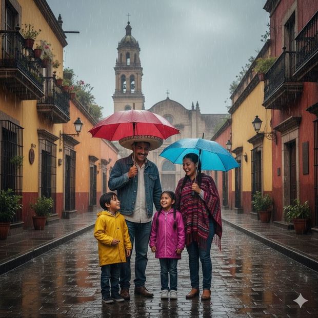 Las familias mexicanas han sufrido ciertas afectaciones debido a las lluvias. Foto: MediotiempoIA
