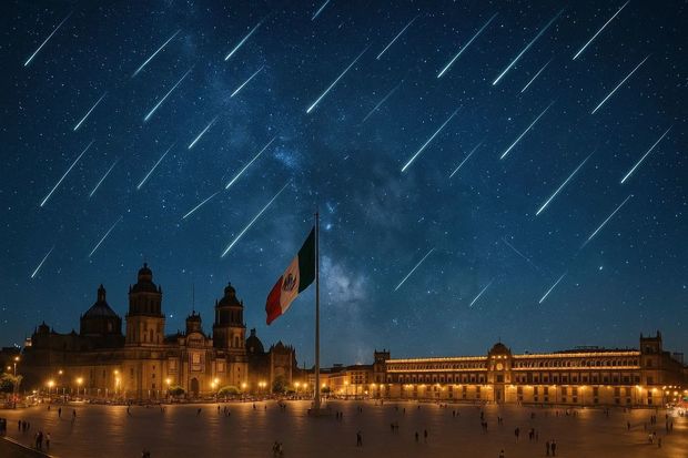 México presenciará en este mes patrio una lluvia de estrellas. Foto: MediotiempoIA