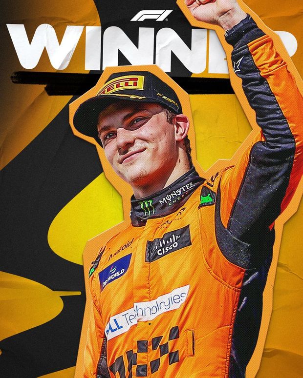Piastri fue el último ganador del Gran Premio de Azerbaiyán. Foto: @F1