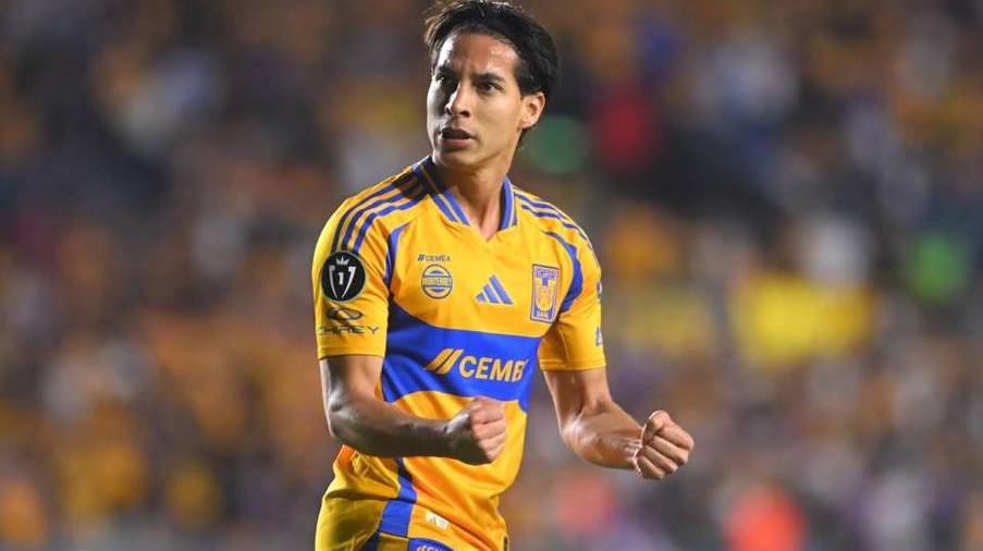 Diego Lainez puso la asistencia para el primer gol de Tigres (Imago7)