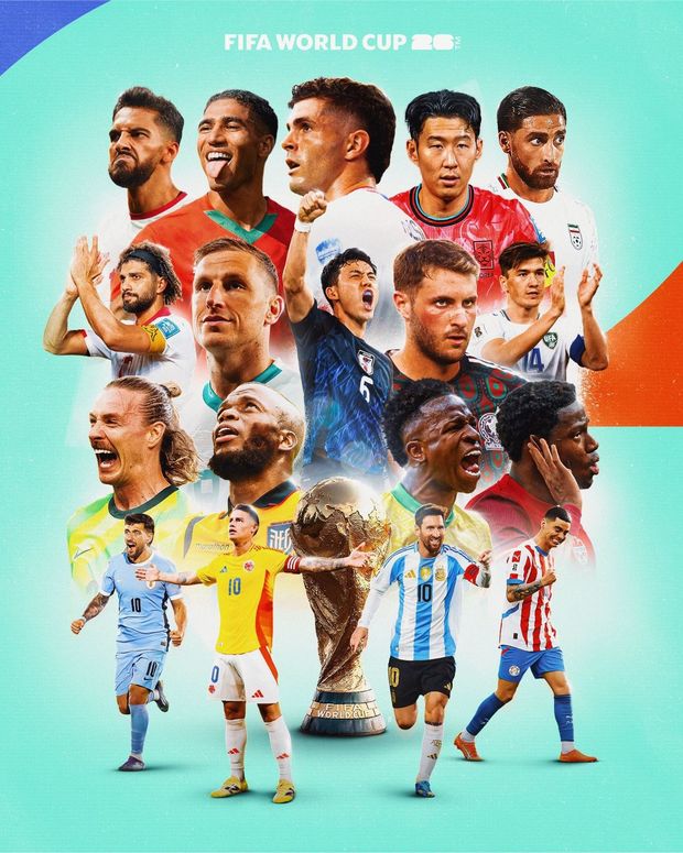 Estos son los representantes de las selecciones ya calificadas a la COPA DEL MUNDO 2026. Foto: @fifaworldcup_es