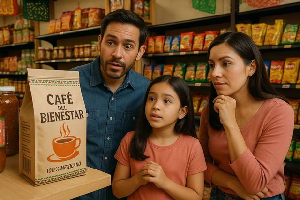 Las familias podrán adquirir su cafe del bienestar en algunas tiendas de gobierno. Foto: MediotiempoIA