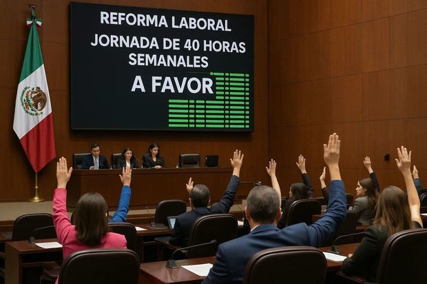 La jornada de 40 horas semanales ha sido uno de los mayores temas a discutir para los representantes de los mexicanos. Foto:MediotiempoIA