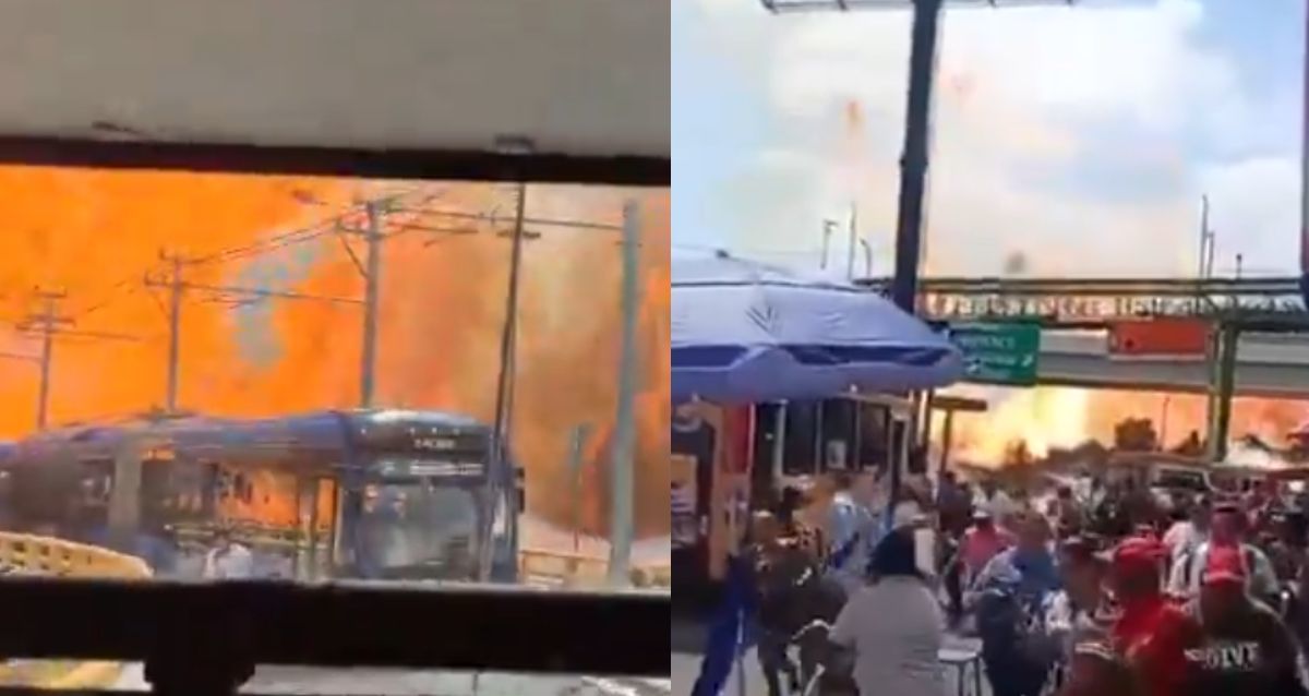 Pasajeros del Trolebús viven pánico tras explosión de pipa en Iztapalapa