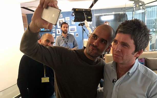 El encuentro entre el entrenador del City y el fundador de Oasis.