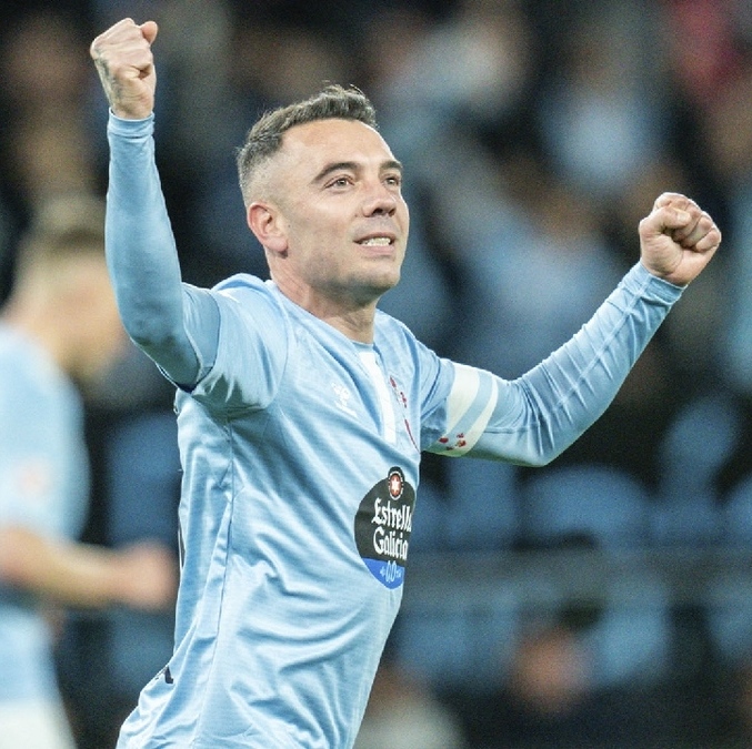 Iago Aspas, el estandarte del Celta de Vigo (X: @RCCelta)
