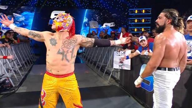 Rey Fénix y Andrade hicieron equipo contra los Garza (Captura)