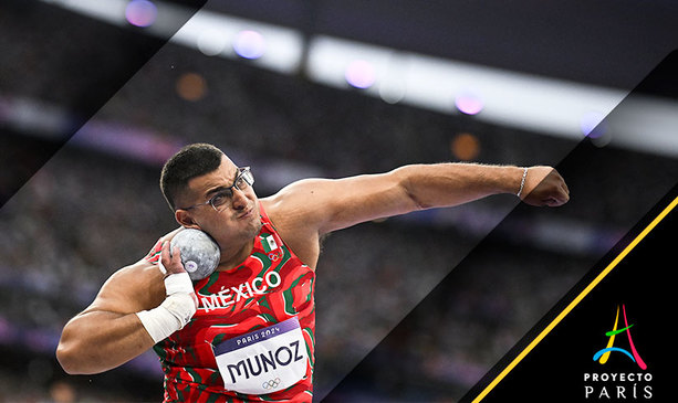 Uziel Muñoz cumplió con una actuación histórica para el atletismo mexicano (AFP).